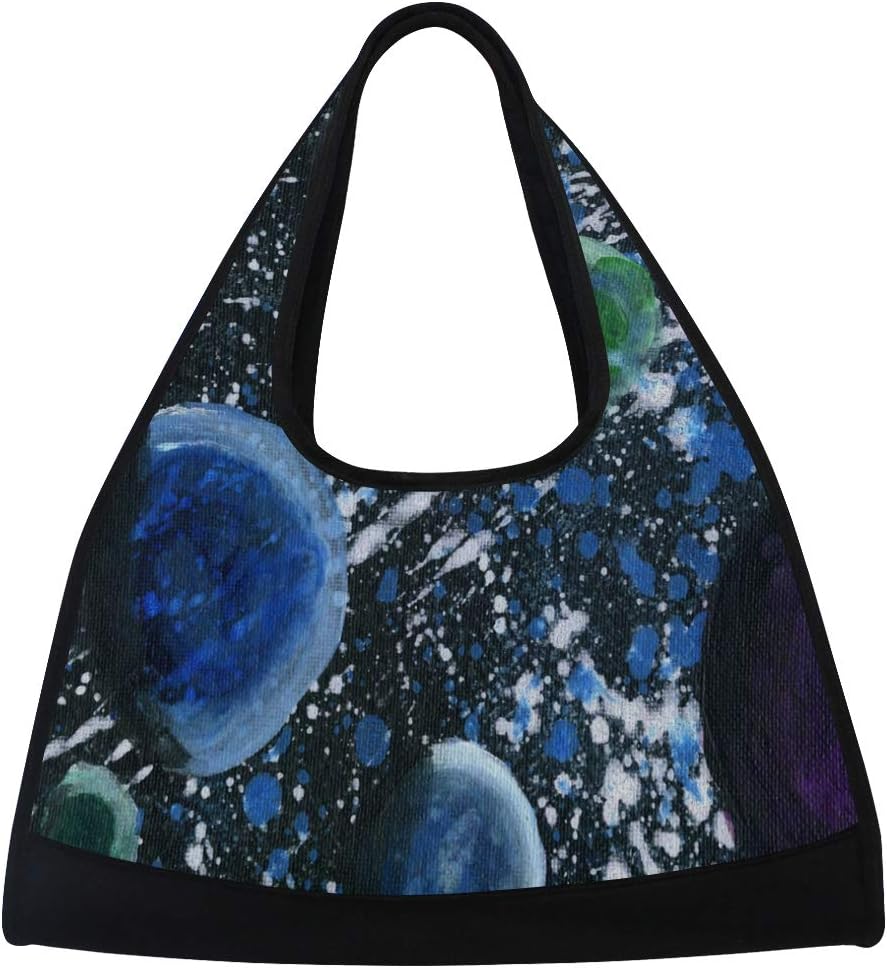 HUVATT Gym Bag Cute Unicorn Women Yoga Canvas Duffel Bag Sports Tote Bags for Girls