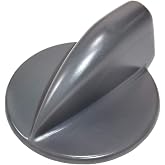 HQRP Gray Duet Washer Dryer Control Knob Compatible with Whirlpool GEW9200LL1 GEW9260PW1 GGW9200LW1 GGW9260PW1 GHW9250MW0 GHW9400PL2 GHW9460PW4 YGEW9200LL1 YGEW9250PW1