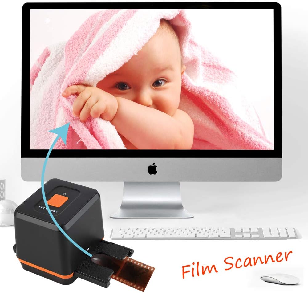 Folgtek Film Converter 35mm Photo Negative and 126mm Slide Scanner, Slide & Film Convert to Digital Photo, Supports MAC/Windows/Vista: Electronics