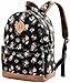School Bookbags for Girls, Floral Backpack College Bags Women Daypack by Veenajo