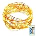 33ft LED String Lights Dimmable with Remote Control, ALPULON Waterproof Lights for Christmas Decorations,Parties,Bedroom,Patio,Garden,Gate,Yard,Outdoor(Copper Wire Lights, Warm White)
