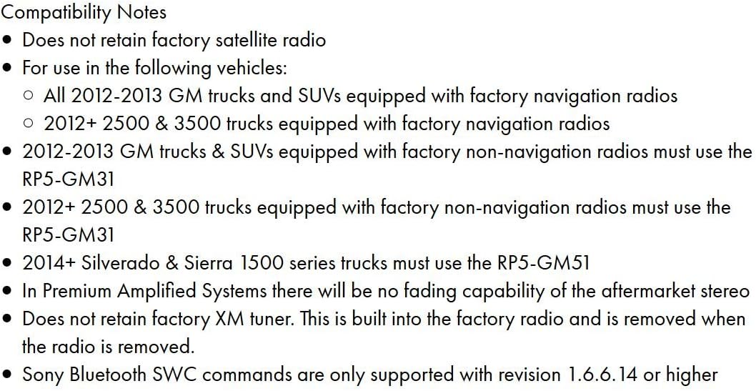 PAC RP5-GM31 Radio Replacement Interface With Built-In OnStar Retention/Steering Wheel Control Retention/Navigation Outputs for Select GM LAN Vehicles: Car Electronics