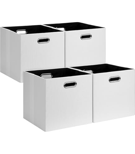 Posprica 13x15x13in Collapsible Fabric Storage Bins, Set of 4