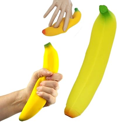 Tobar Banana Stress Toy Squishy Fidget Toy Novelty Gift