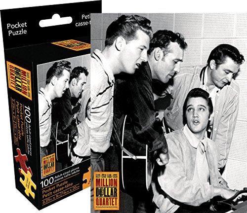 Aquarius Million Dollar Quartet Adult Pocket Puzzle (100 Pieces)