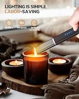 RONXS Lighter Electric Lighter Windproof Plasma Rechargeable Candle BBQ Camping view 2