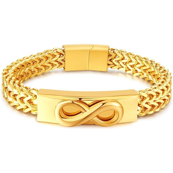Amazon.com: Skcess Bracelet Men Gold, Chain Bracelets Dragon Head