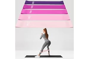 Resistance Exercise Bands for Working Out,Stretch Workout Loop Fitness 5 Pack Pilates Equipment for Women Man Exercise,Resist