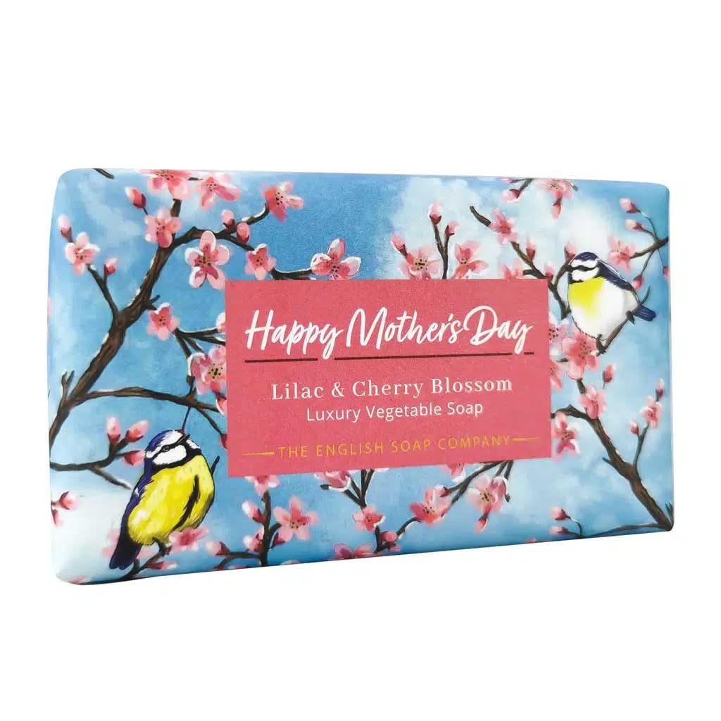 The English Soap Company Lilac & Cherry Blossom Happy Mother's Day Soap Bar 190g