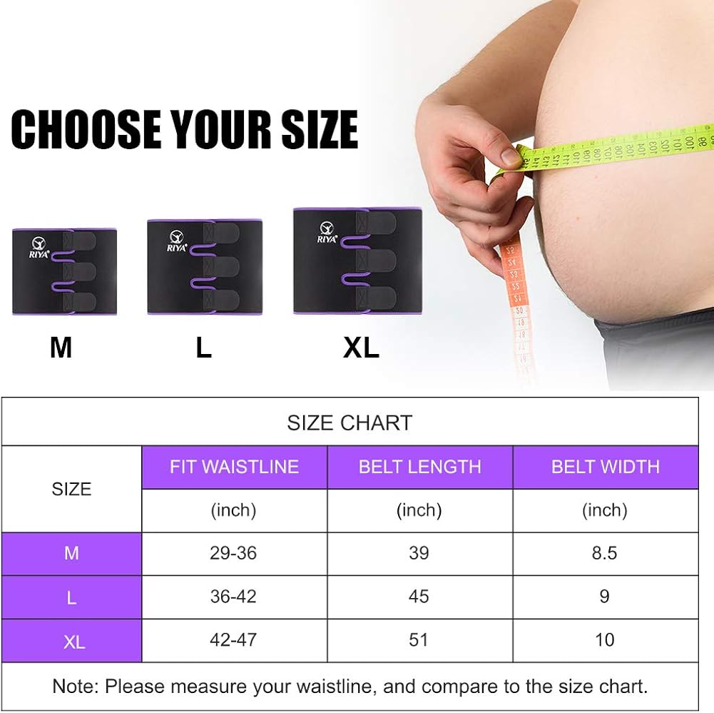 Waist Trimmer Sweat Waist Trainer Women Waist Sweat Belt Band Belly Stomach Wrap: Clothing
