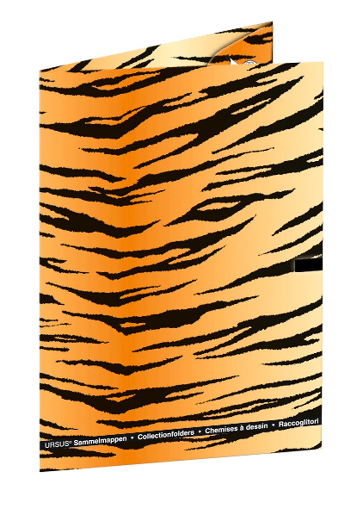 Ursus A3 Animal Fur Elasticated Folder - Multi-Colour