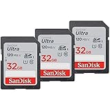 SanDisk 32GB 3-Pack Ultra SDHC UHS-I Memory Card (3x32GB) - SDSDUN4-032G-GN6IM