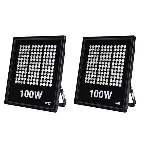 Ankishi Focos LED Exterior 2 Pack 100W, Proyector Reflector de ...