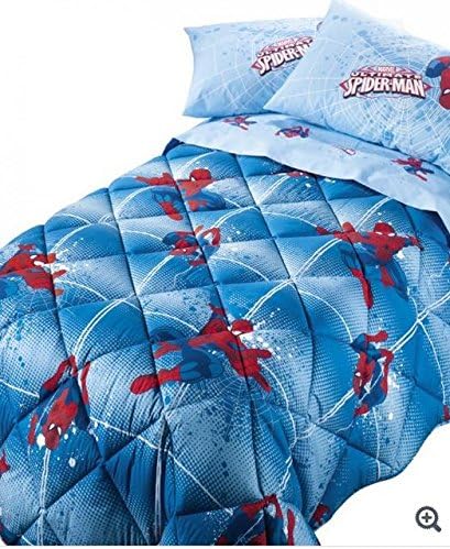 Caleffi Spiderman Power Queen-size Blue cm.220 x 265 – Winter weight – Microfibre Fabric