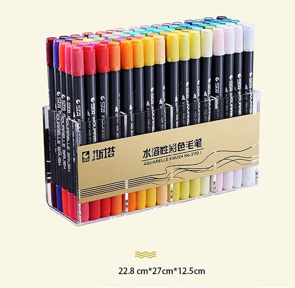 Greyghost 1pcs Dual Tip Watercolor Brush Markers Sta Non Toxic Water Based Lettering Marker Calligraphy Pens