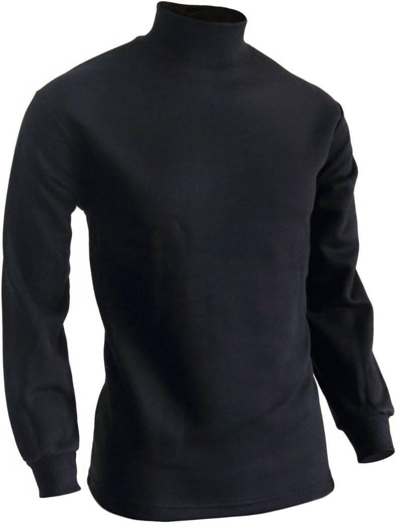 Men's Half Turtleneck Sleeves Warm Sweatshirt Cotton Mock Neck Style t-Shirt.