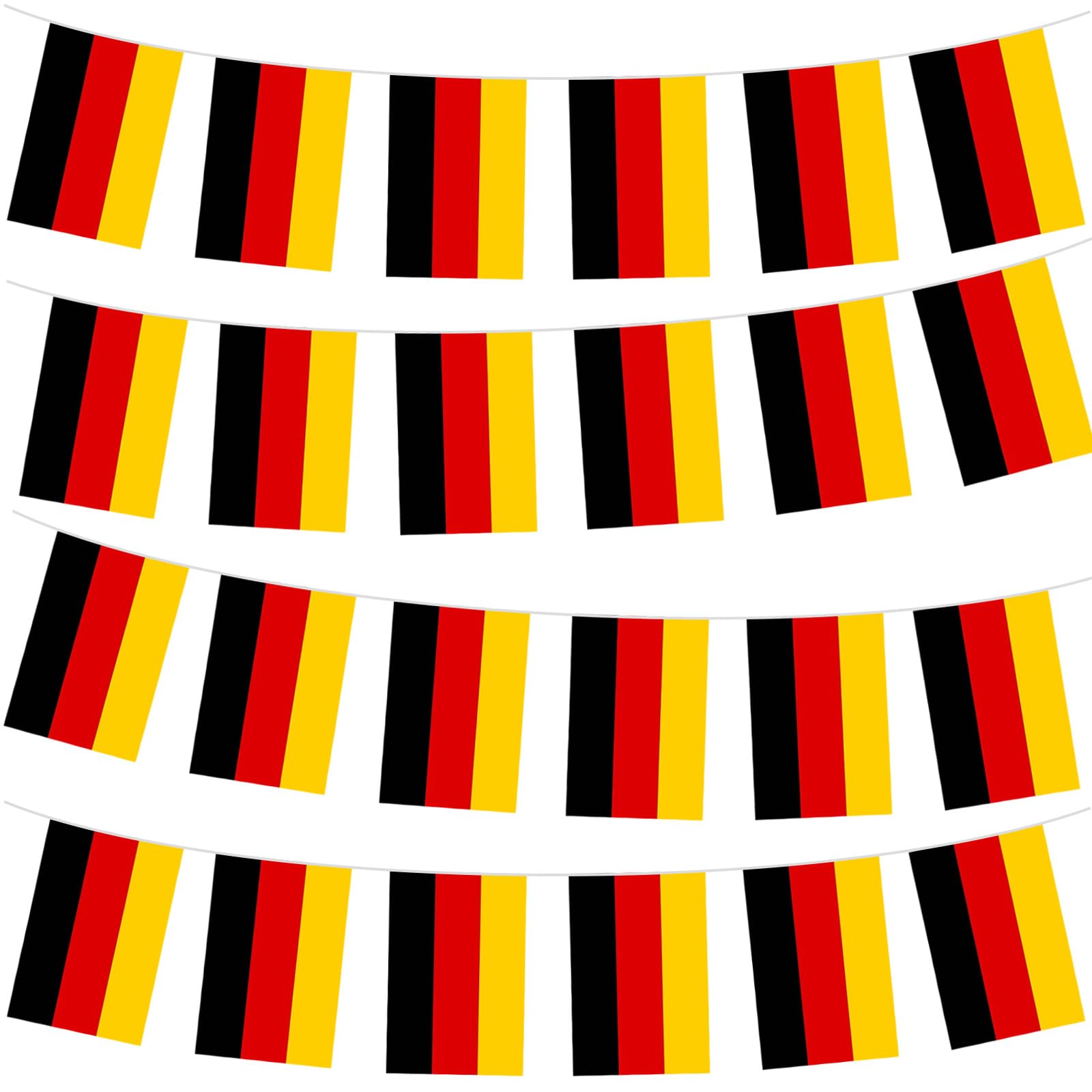 10m/32.8ft Germany Flag Bunting with 30 Flag for Fifa World Cup Football 2026 Decorations,German Bunting Flag Banner for Eurovision Euro Football Indoor Outdoor Sports Events Germany Party Decorations