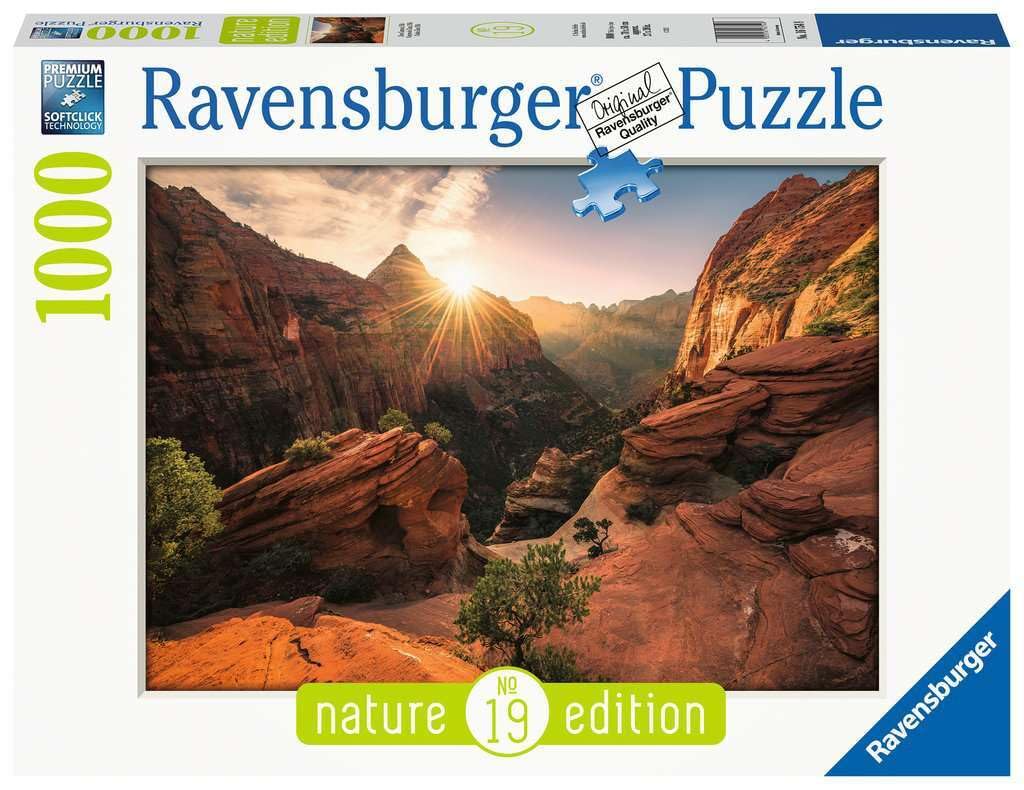 Ravensburger Puzzle Nature Edition 16754 - Zion Canyon USA - 1000 Pieces Jigsaw Puzzle for Adults and Children from 14 Years