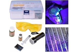 Oil Leak Detection Kit, Coolant Leak Detection Kit, Engine Oil Leak Detecting Tools, Refrigerant Leak Tool with UV Protective