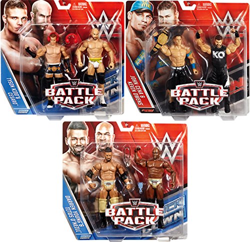 WWE BATTLE PACKS 39 - COMPLETE SET OF 3 WWE TOY WRESTLING ACTION FIGURE 2-PACKS by Wrestling
