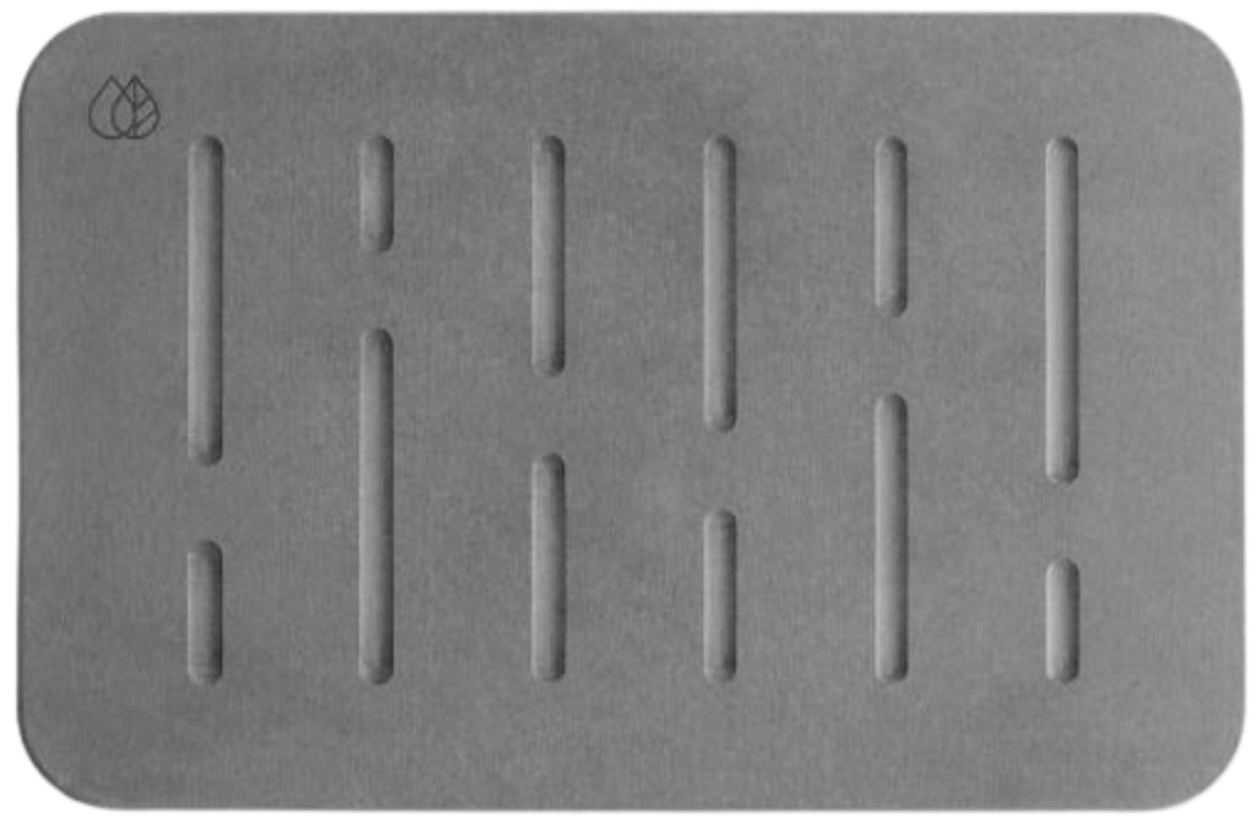 Dorai Home Bath Stone – Luxury Quick-Drying Stone Bath Mat, Non-Slip Surface, Rubberized Bottom Pad, Rain Slate