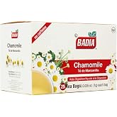 Badia Chamomile Tea, 25 Bags &ndash; Soothing Chamomile Flower (Manzanilla) | Soothing Chamomile Flower (Manzanilla) Herbal Tea For Peaceful Moments