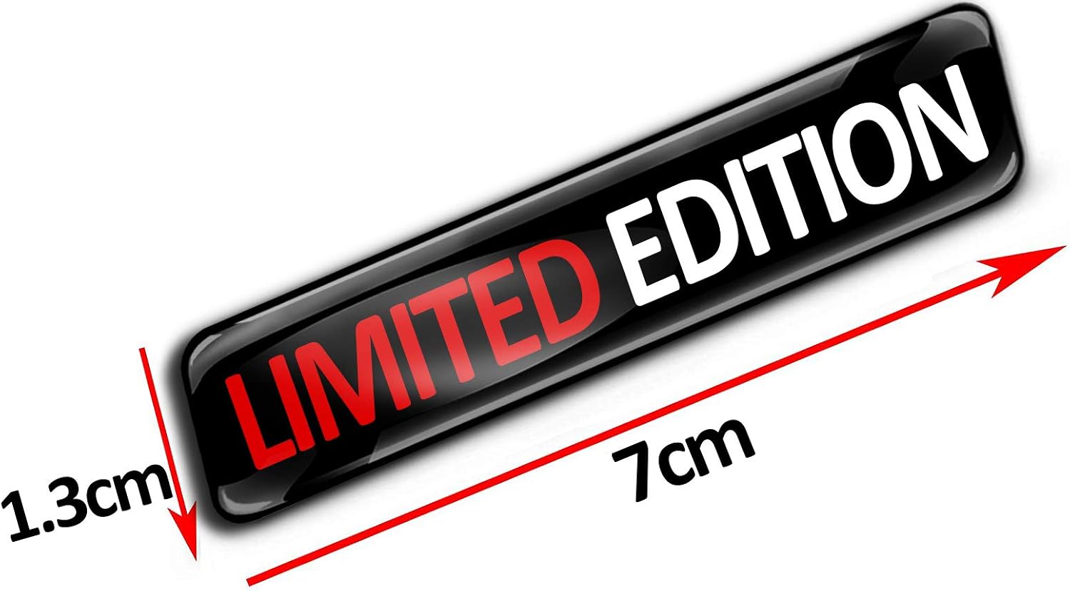 SkinoEu® 2 x 3D Gel Silicone Stickers Decals Limited Edition Logo Emblem Badge Car Auto Moto Motorcycle Windows Door PC Tablet Laptop Accessories Tuning Gift KS 102 - Image 5