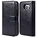 SHANSHUI Wallet Case Compatible with Samsung Galaxy S7, Detachable 2 in1 RFID Blocking Holster PU Leather Case with Cards Holders and Cash Pocket (S7-Black)