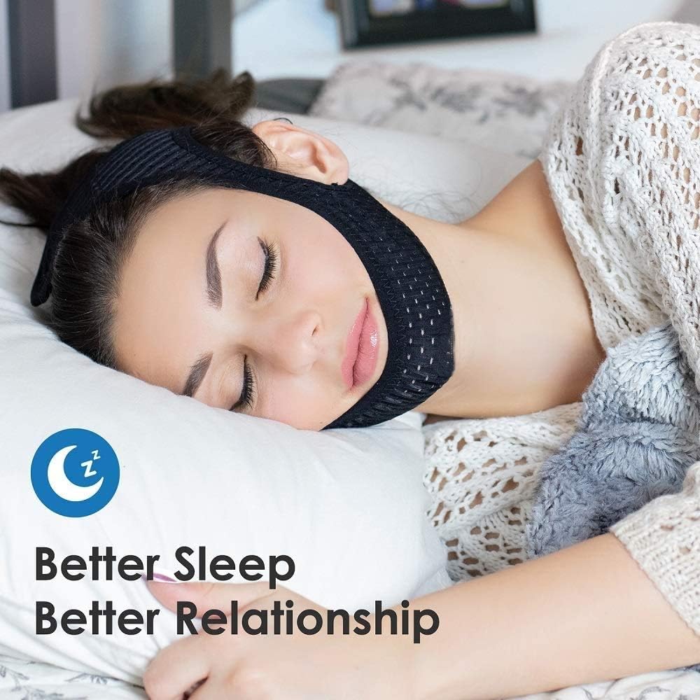 Anti Snoring Chin Strap for Snoring Solution, Vosaro Newest Chin Strap for Men Women, Adjustable and Breathable Stop Snoring Device for Snorers of All Ages, Snoring Sleep Aid: Health & Personal Care