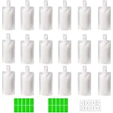 GUXACU 18 PCS Travel Pouches - TSA Approved Makeup Packing Bags - Leak Proof Travel Size Toiletries Containers