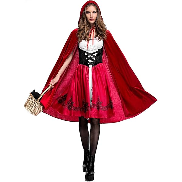 fitted lace wedding dress Amazon.com: Simplecc Women Little Red Riding Hood Costume Christmas  Halloween Party Dress with Cape (XS) : Clothing, Shoes & Jewelry