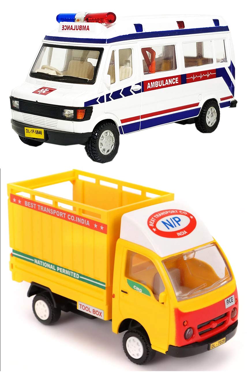 yellow ambulance toy