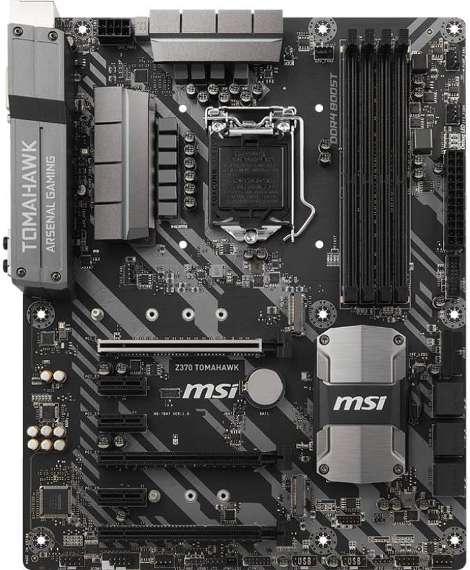 MSI Arsenal GAMING Intel 8th Gen LGA 1151 M.2 DVI ATX Motherboard Z370