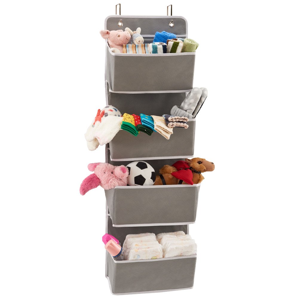 EZOWare Over the Door Organizer with 4 Pocket, Hanging Storage
