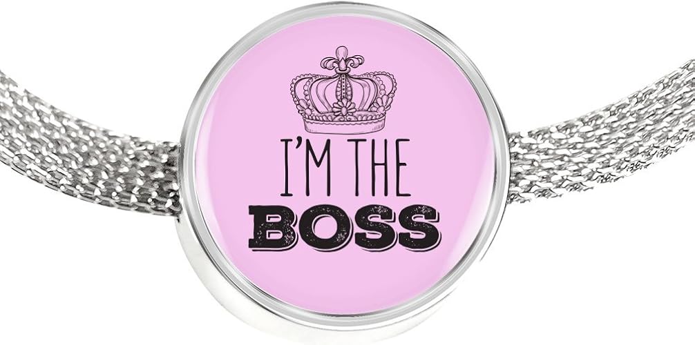 Girl boss bracelet charm gifts for women. Lady Boss