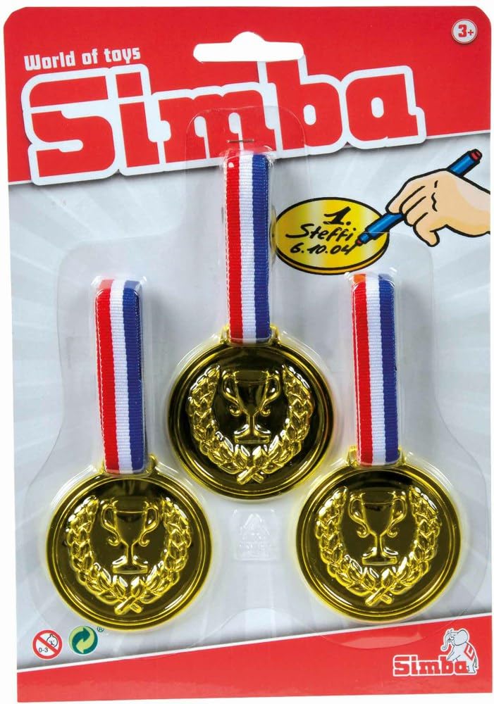 Simba 108612196 3 Medals for Hanging, 2 Assorted