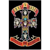 Trends International Guns N' Roses - Cross Wall Poster, 22.375" x 34", Unframed Version