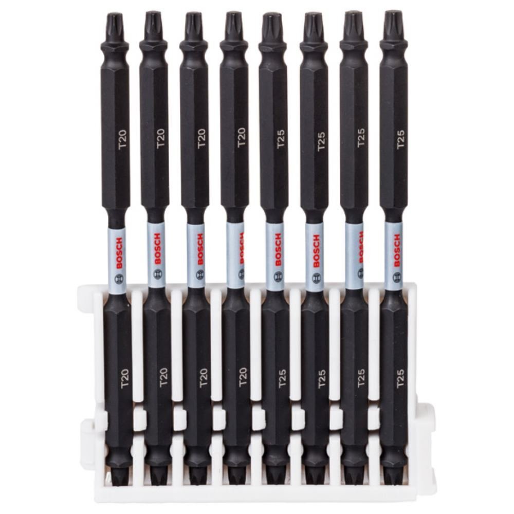 Bosch Accessories 8pcs. Double Screwdriver Set (Impact Control, T Bits, Length 110mm, Pick and Click, Accessory Impact Drill)