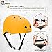JBM international EPS foam Skateboard Helmet (Yellow, Medium)