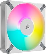 Corsair iCUE AF120 RGB Elite 120mm PWM Fan White Eight RGB LEDs AirGuide