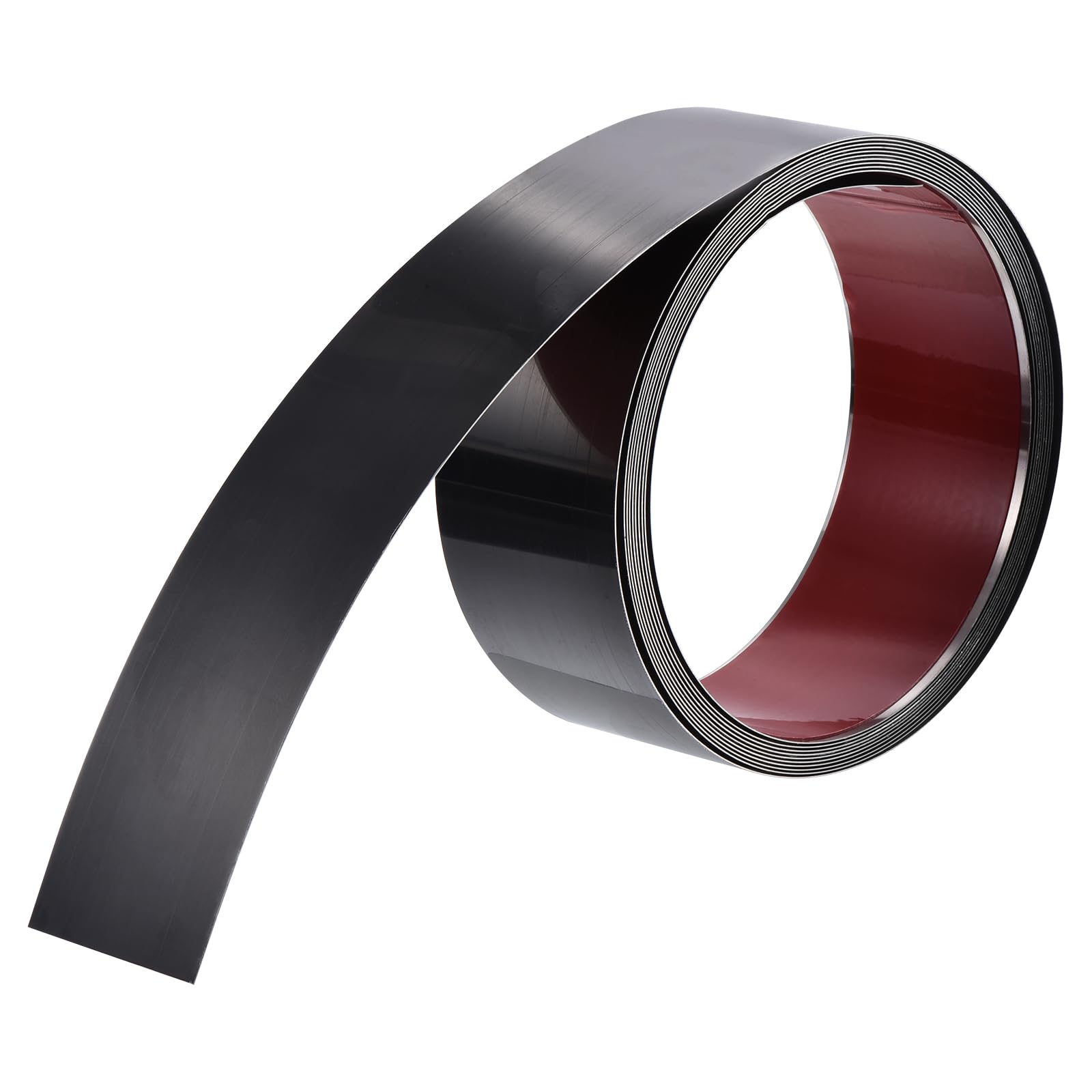 uxcell Wall Trim Molding, Stainless Steel Peel and Stick (Mirror-Like Finish), for Ceiling, Mirror Frame 16.4Ft x 2.4in，Black