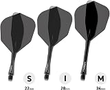 Winmau Fusion Integrated Flight & Shaft System No.6 Black Medium Length view 5