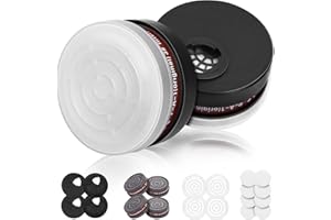 DADUMK P-A-1 Organic Vapor Cartridge for Gas Respirator - Replaceable Filter Cartridges Set for Dust-Proof, Pollen and Chemical, Apply to PD-100/6200/7501/7502/6502/6800