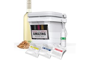 BestwineAmerica Amazing Wine Kit – White Wine Style – 6L Kit Makes 23L of Wine (Pinot Grigio)