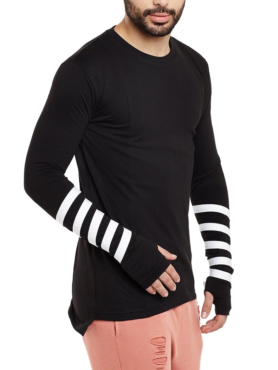 fugazee wrist wrap thumbhole t-shirt