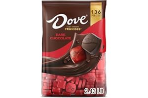 DOVE PROMISES Dark Chocolate Candy, 136 Ct Bulk Bag