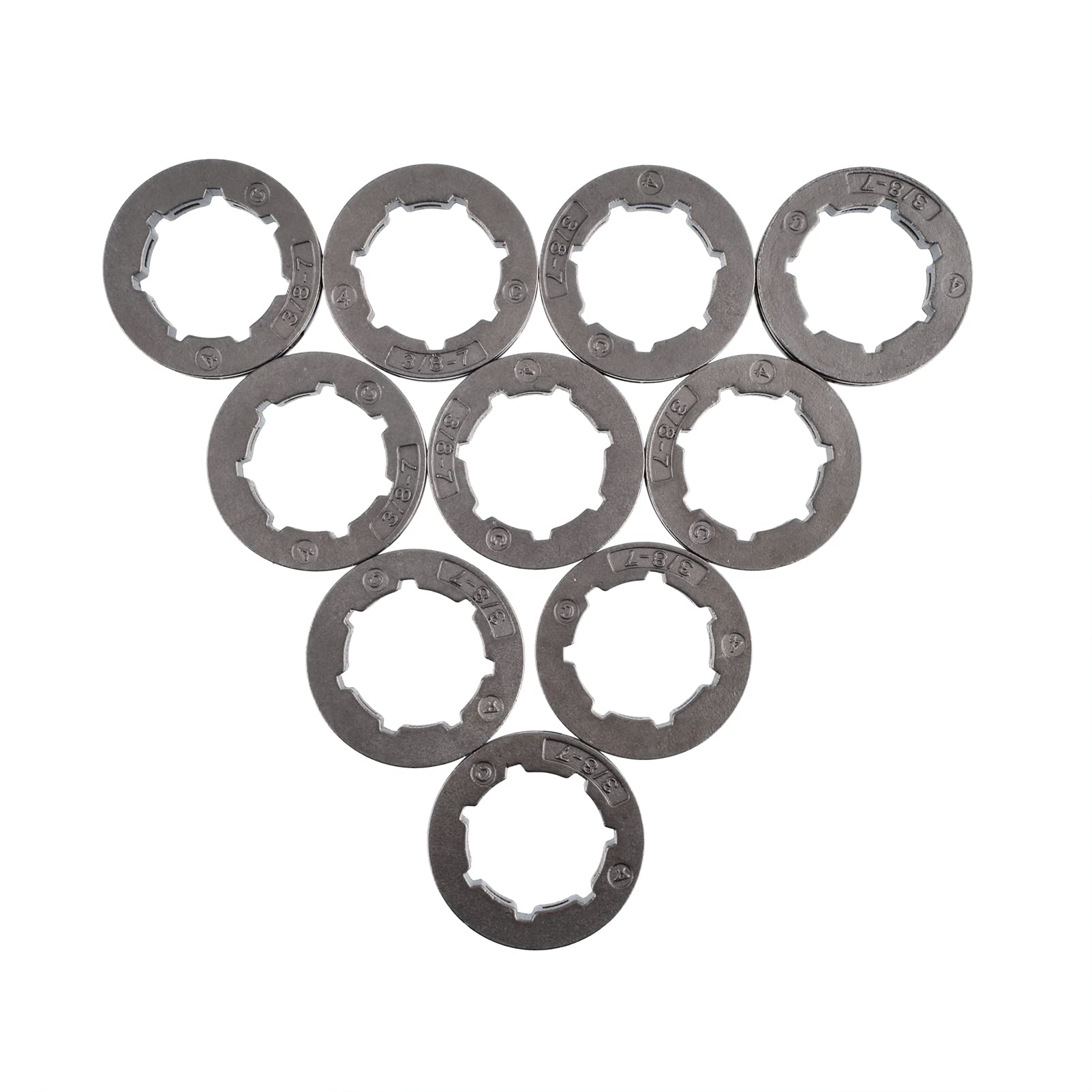 Cancanle 10 Pieces 3/8 7T 22mm Chain Drive Rim Sprocket for Husqvarna 266 268 272 280 285 288 355 362 365 371 372XP 380 385XP Chainsaw