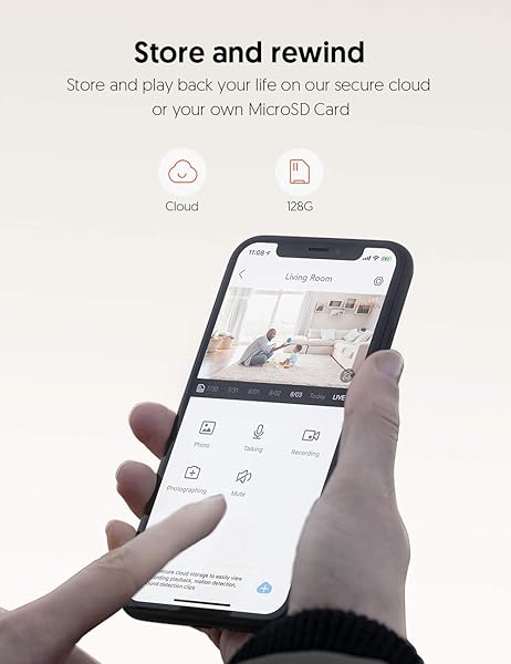 Teckin 1080P FHD Cmara de Vigilancia WiFi Interior Visin Nocturna Audio Bidireccional Deteccin de Movimiento Funciona con AlexaGoogle Home para BebMascotaAnciano 1 unidades