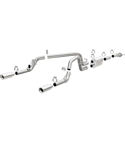 Gibson 5587 Aluminized Cat-Back Dual Extreme Exhaust System - Aggressive Angle, Lifetime Warranty - View #3