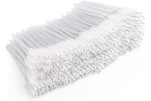 300 Pcs Disposable Mascara Wands, Crystal Spoolies Brush for Eyelash Extensions, Spooly Eyelash Eyebrow Brushes Lash Wand App